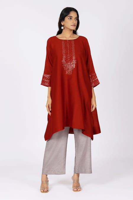 Bhavik Shah Kaamdani Embellished Kimono Kurta Set 