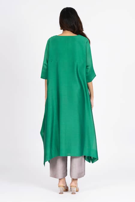 Bhavik Shah Kaamdani Embellished Kimono Kurta Set 