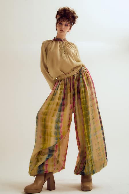 CAPISVIRLEO Bauhini Tie Dye Harem Pant 