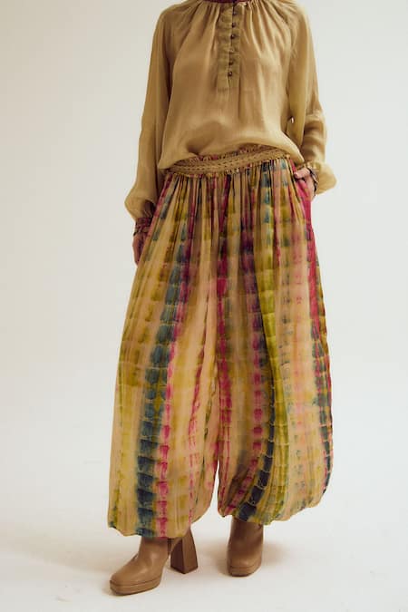 CAPISVIRLEO Bauhini Tie Dye Harem Pant 