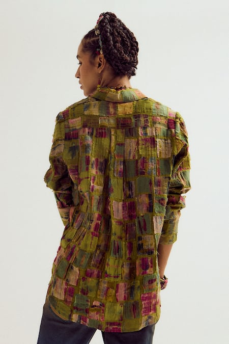 Capisvirleo Cosmos Patchwork Shirt 