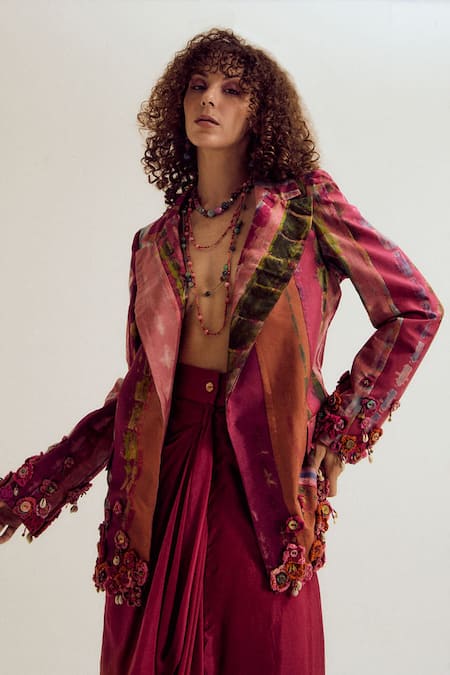 Capisvirleo Laburnum Tie Dye Blazer 