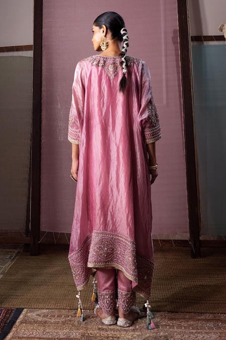 Nabo Dori Embroideed Kaftan & Pant Set 