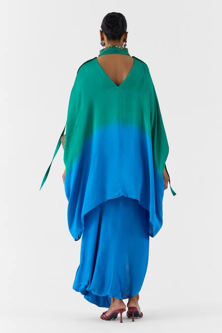 Studio Rigu Jasper Ombre Kimono & Knot Skirt Set 