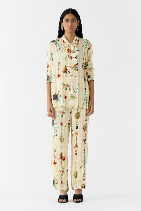 Studio Rigu Tijori Knot Shirt & Pant Set 