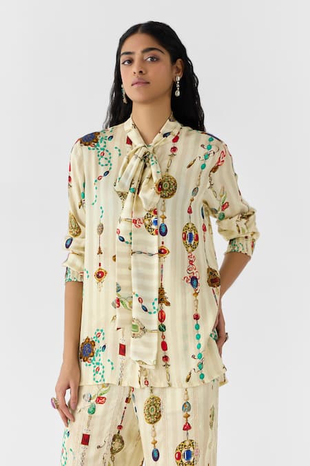 Studio Rigu Tijori Knot Shirt & Pant Set 