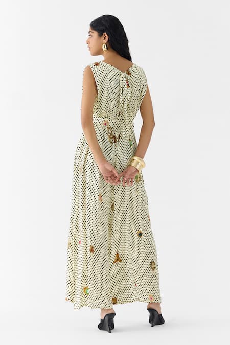 Studio Rigu Pearl Polka Dot Jumpsuit 