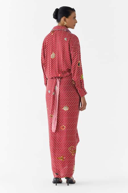 Studio Rigu Quartz Polka Dot Shirt Dress 