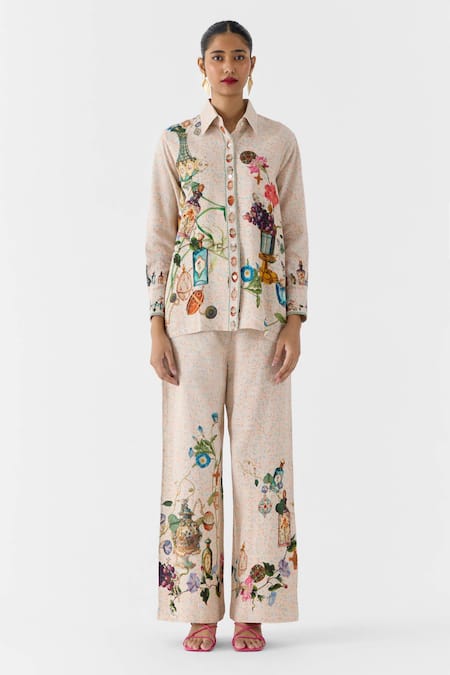 Studio Rigu Faberge Printed Shirt & Pant Set 