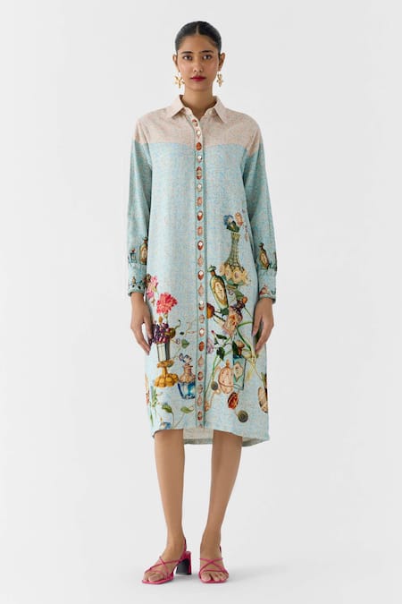 Studio Rigu Faberge Printed Shirt Dress 