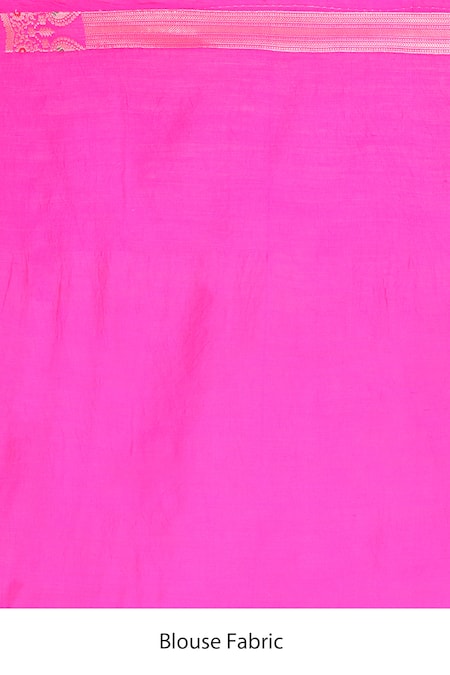 Buy_Naintara Bajaj_Pink Silk Zari, Embroidery Floral Woven Pattern Saree With Running Blouse _Online_at_Aza_Fashions