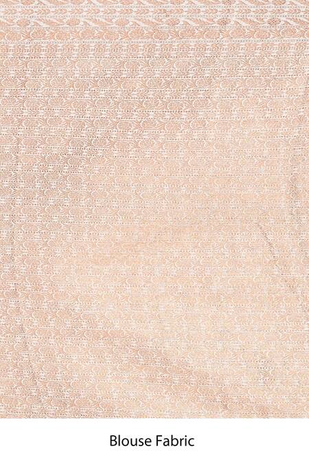 Buy_Naintara Bajaj_Off White Silk Zari, Metallic Butti Woven Pattern Saree With Running Blouse _Online_at_Aza_Fashions