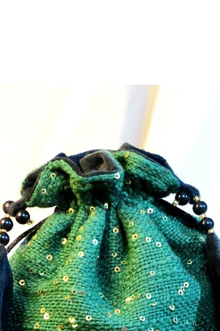 Mid July Home Sequin Embroidered Potli Bag 