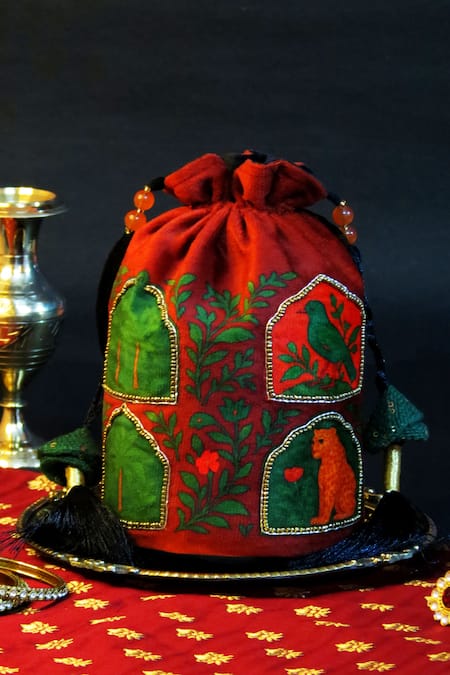 Mid July Home Gulnaar Jharokha Potli Bag 