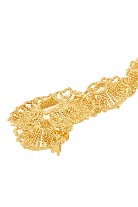 Buy Isharya Gold Plated Gypsy Soul Leaf Cascading Cuff Earrings Online at Aza Fashions Buy_Isharya_Gold Plated Gypsy Soul Leaf Cascading Cuff Earrings _Online_at_Aza_Fashions