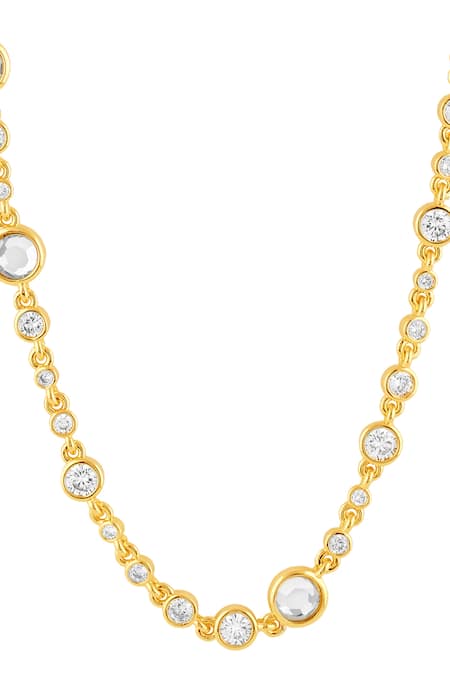 Buy Isharya Gold Plated Modern Maharani Bolo Choker Necklace Online at Aza Fashions Buy_Isharya_Gold Plated Modern Maharani Bolo Choker Necklace_Online_at_Aza_Fashions