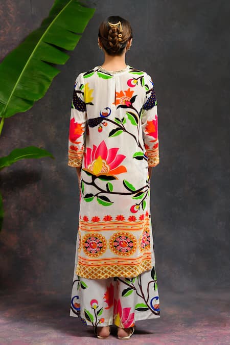 Prachi Kamat Rajlaxmi Silk Velvet Printed Kurta Set 