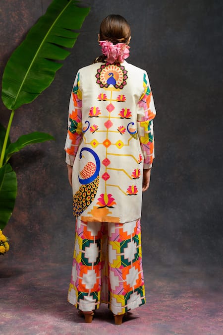 Prachi Kamat Rangbhor Printed Jacket Pant Set 