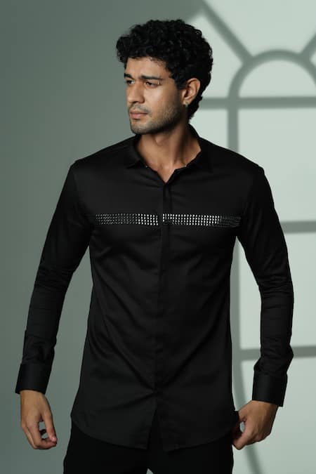 Sanjana Reddy Designs Pyramid Studded Shirt 