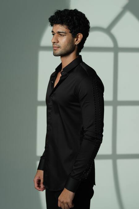 Sanjana Reddy Designs Sleeve Embroidered Shirt 