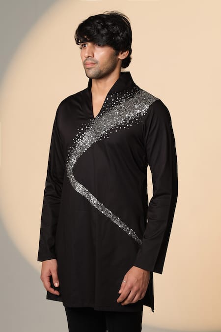 Sanjana Reddy Designs Galaxy Placement Embroidered Kurta 