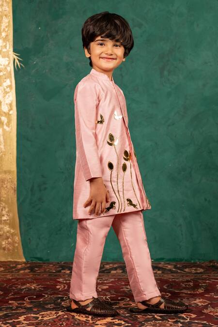 Buy JILMIL DREAMWEAR Pink Shantoon Embroidery, Sequins Light Acrylic Kurta Set Online at Aza Fashions Buy_JILMIL DREAMWEAR_Pink Shantoon Embroidery, Sequins Light Acrylic Kurta Set _Online_at_Aza_Fashions