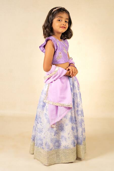 JILMIL DREAMWEAR Purple Silk Embroidery, Stones, Zari, Sequins Hand Duck Top Lehenga Set Online at Aza Fashions JILMIL DREAMWEAR_Purple Silk Embroidery, Stones, Zari, Sequins Hand Duck Top Lehenga Set _Online_at_Aza_Fashions