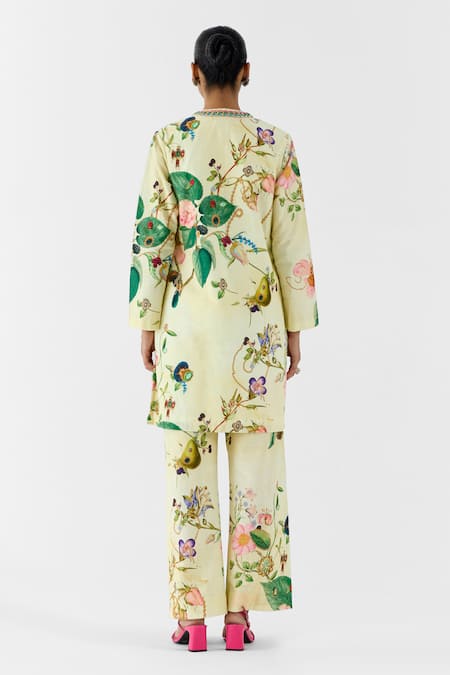 Studio Rigu Blossom Stonework Kurta & Pant Set 