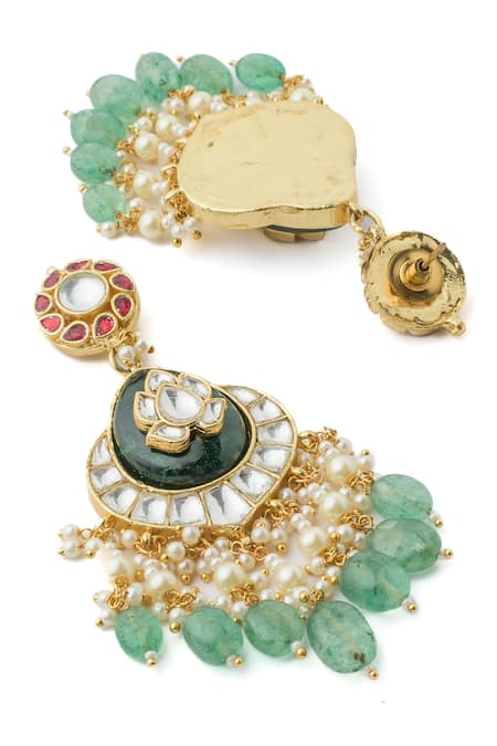 Vivinia By Vidhi Mehra Multi Color Pearls, Stones Saadgi Embellished Necklace Set Online at Aza Fashions Vivinia By Vidhi Mehra_Multi Color Pearls, Stones Saadgi Embellished Necklace Set _Online_at_Aza_Fashions