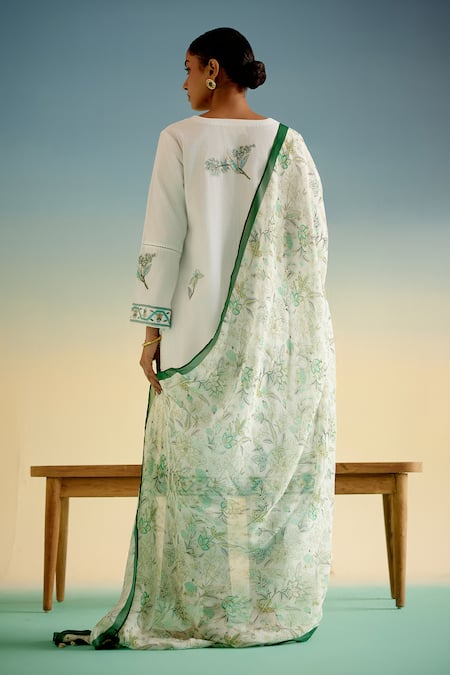 Shetab Kazmi Embroidered Kurta Pant Set 