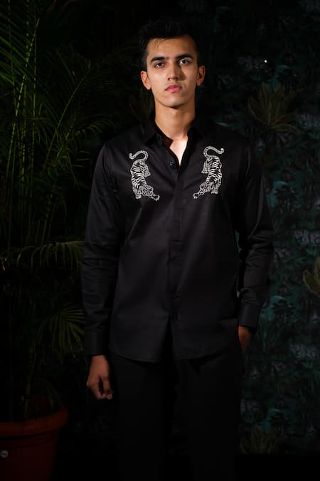 House Of Koa Tigris Embroidered Shirt 