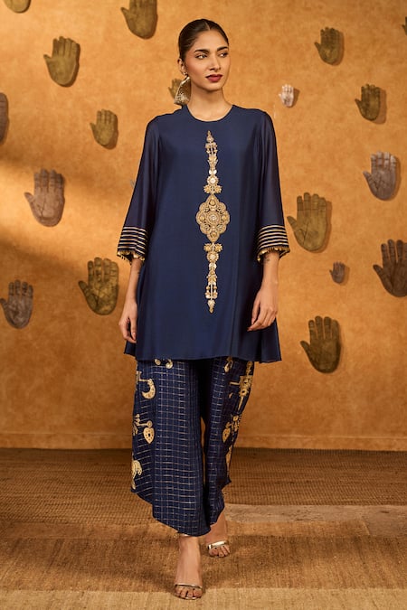 Masaba Sapphire Whispering Kurta & Pant Set 