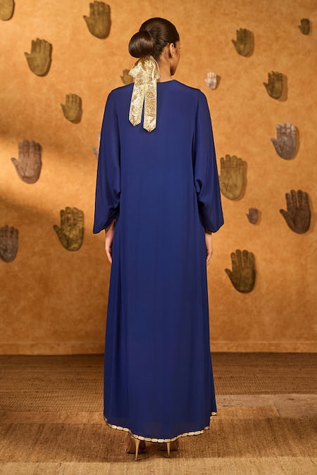 Masaba Sapphire Tribal Whisper Kaftan 