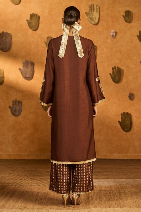 Masaba Sepia Cherry Vine Kurta & Pant Set 