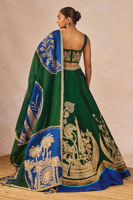Masaba Mehendi Rachke Embroidered Bridal Lehenga Set 