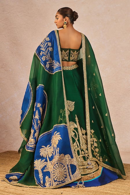 Masaba Mehendi Rachke Embroidered Lehenga Set 