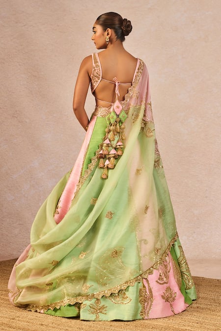 Masaba Gulposh 12 Kalis Pankha Embroidered Bridal Lehenga Set 