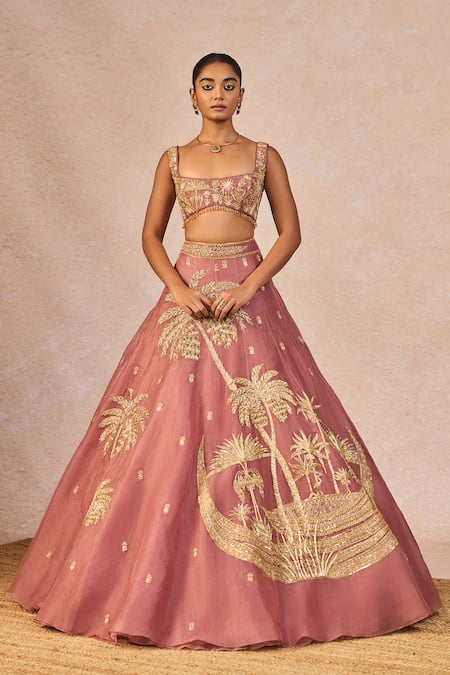 Buy Masaba Pink Organza Embroidery, Zari, Crystals, Pyaar Ke Charche 12 Kalis Lehenga Set Online at Aza Fashions Buy_Masaba_Pink Organza Embroidery, Zari, Crystals, Pyaar Ke Charche 12 Kalis Lehenga Set _Online_at_Aza_Fashions