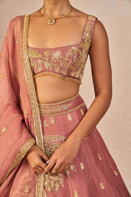 Masaba Pink Organza Embroidery, Zari, Crystals, Pyaar Ke Charche 12 Kalis Lehenga Set at Aza Fashions Masaba_Pink Organza Embroidery, Zari, Crystals, Pyaar Ke Charche 12 Kalis Lehenga Set _at_Aza_Fashions