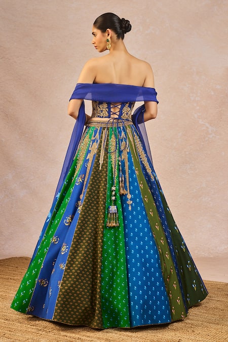 Masaba Rango Sa Jaha Embroidered 18 Kalis Lehenga Set 