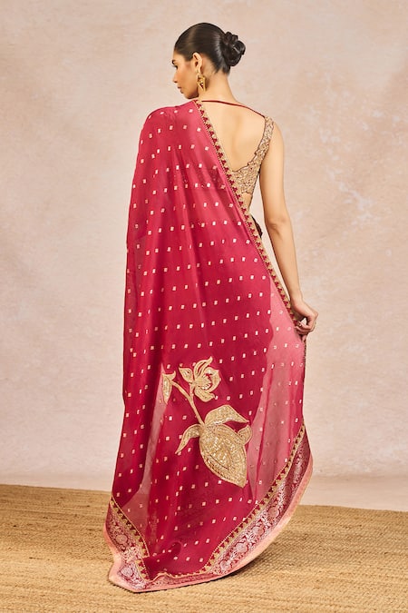 Masaba Baat Ban Gyi Embroidered Saree With Bustier 