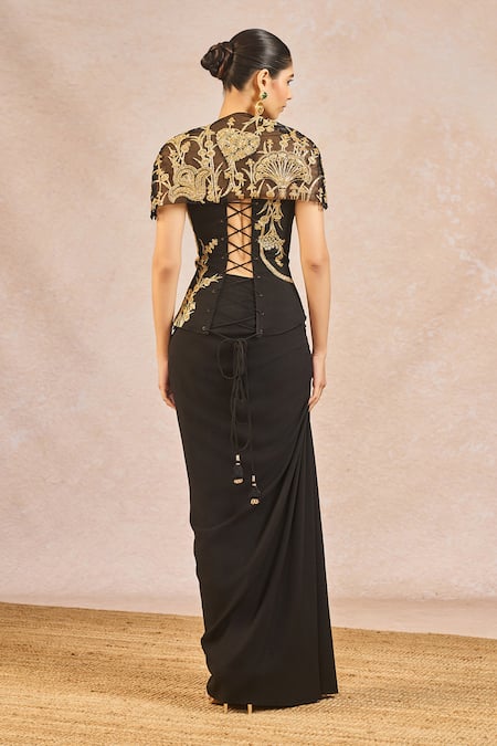 Masaba Ikrar Hua Embrodiered Shrug & Skirt Set 