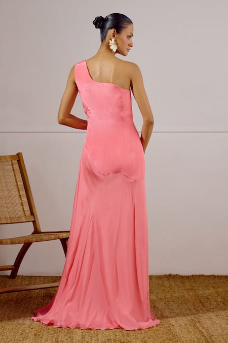 Lavanya Ahuja Flurry Asymmetrical Drop Waist Dress 