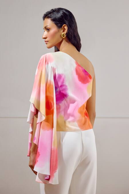 Lavanya Ahuja White Crepe Flared Pant Online at Aza Fashions Lavanya Ahuja_White Crepe Flared Pant _Online_at_Aza_Fashions