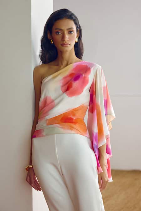 Shop Lavanya Ahuja White Crepe Flared Pant Online at Aza Fashions Shop_Lavanya Ahuja_White Crepe Flared Pant _Online_at_Aza_Fashions