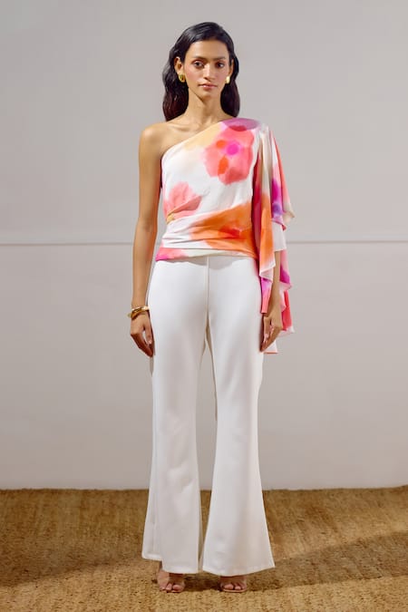 Lavanya Ahuja White Flared Pant 