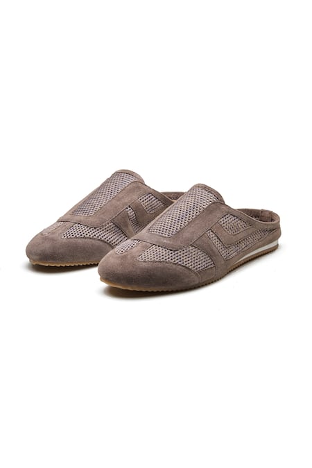 Dang Shoes Taupe Lisbon Mesh Sandals 