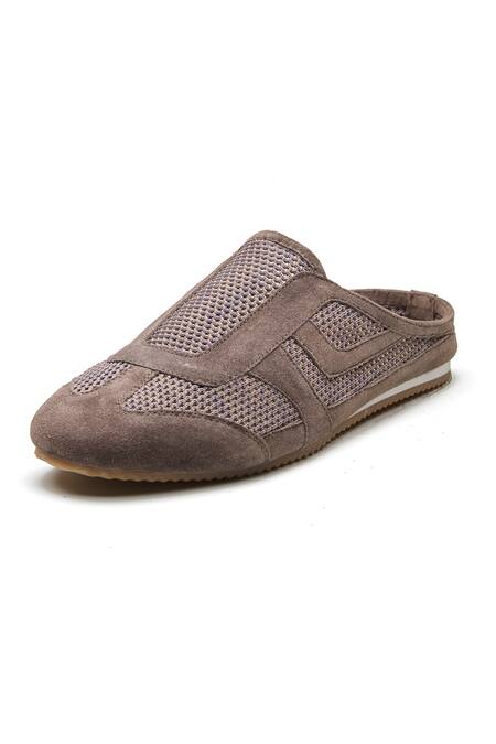 Buy_Dang Shoes_Taupe Lisbon Mesh Sandals _Online_at_Aza_Fashions