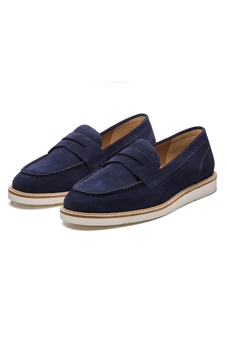 Dang Shoes Navy On Drive Loafers 