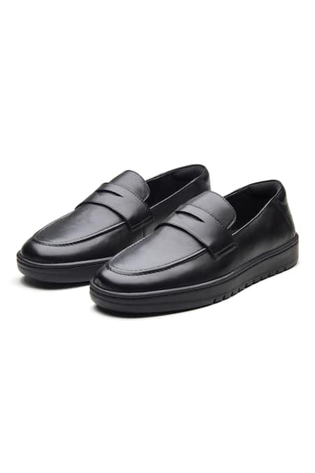 Dang Shoes Black Field Leather Loafers 